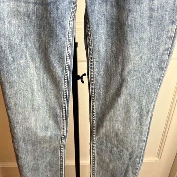 Free People Reagan Button fly Skinny high rise jeans raw hem Size 24 NWT - Picture 4 of 8